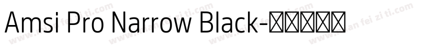Amsi Pro Narrow Black字体转换